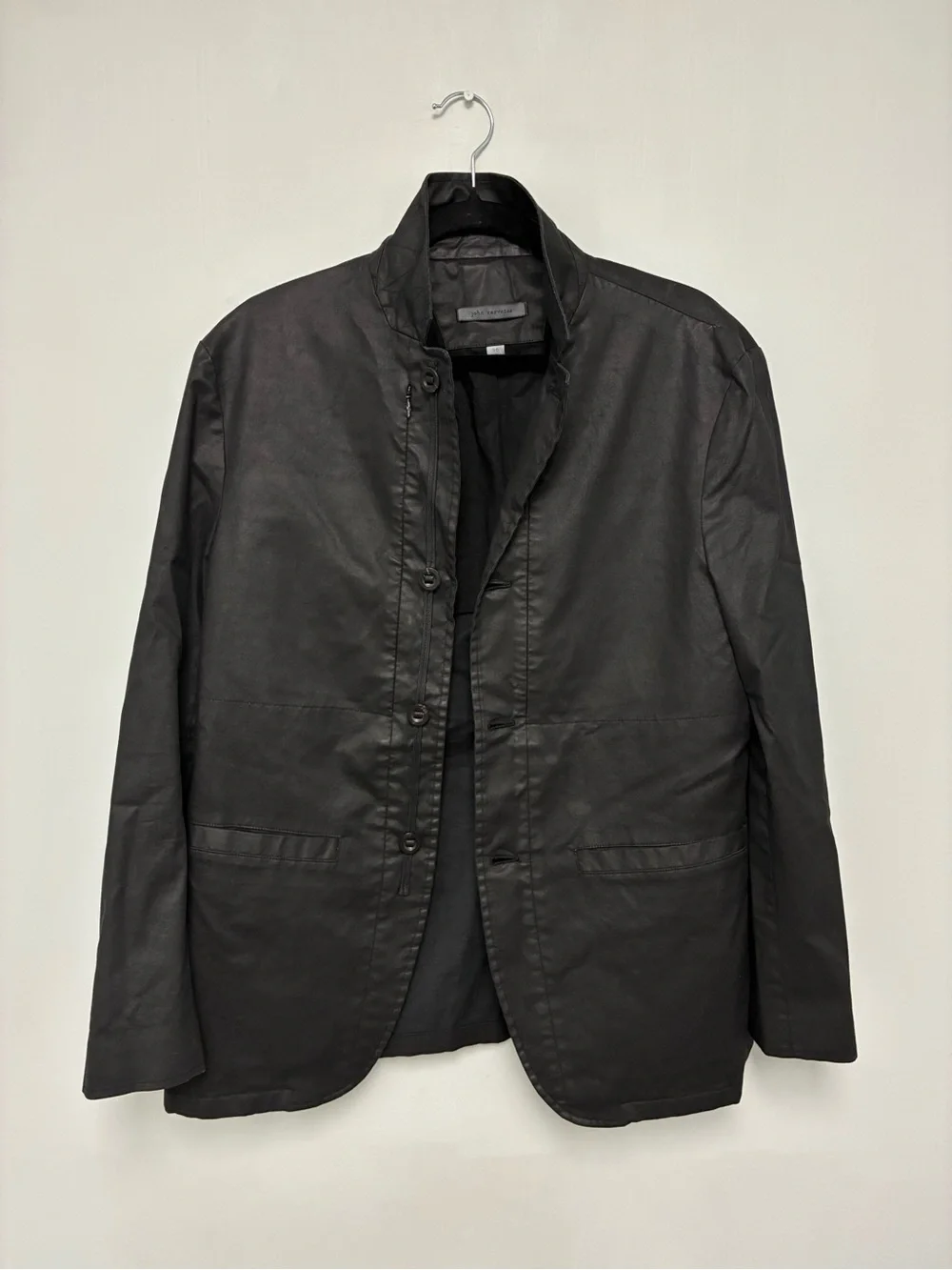 John Varvatos Collection Coated Stand collar Jacket Size EU 50 USA 40